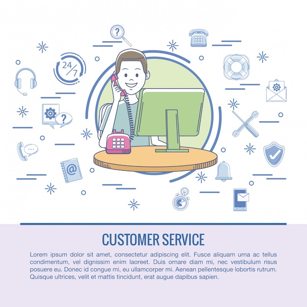 Infografía de servicio al cliente