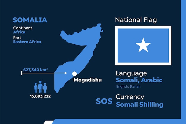 Vector infografía de somalia