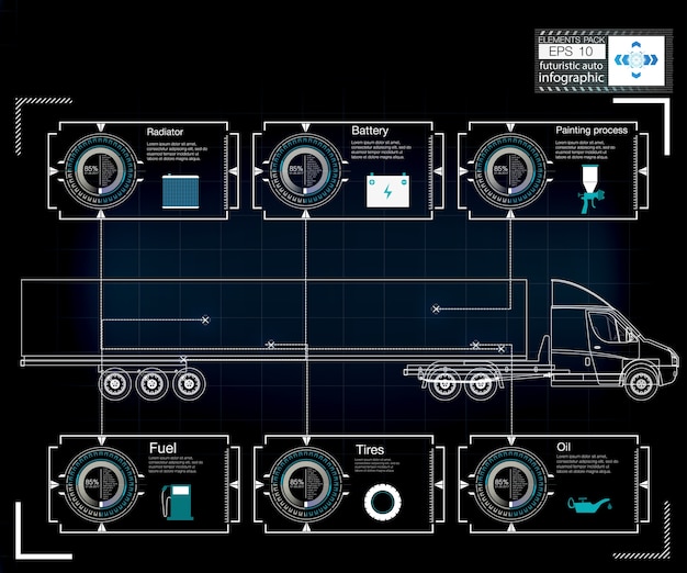 Infografía de spinner blanco