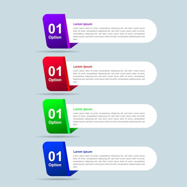 Infografía de tabla de contenido plana