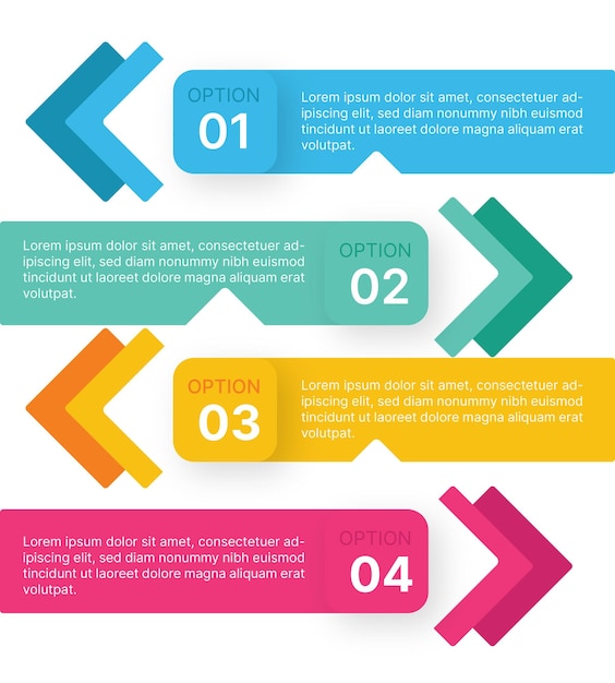 Infografía de tabla de contenido plana
