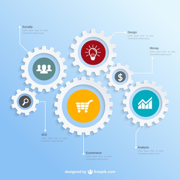 Vector infografía trabajo en equipo