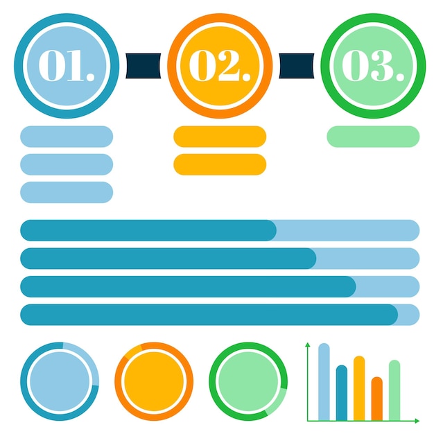 Infografía de vector colorido