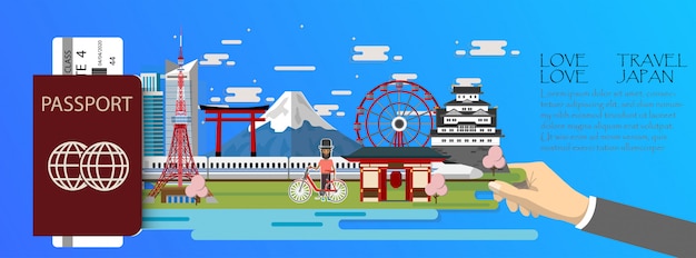 Infografía de viaje Infografía de Japón