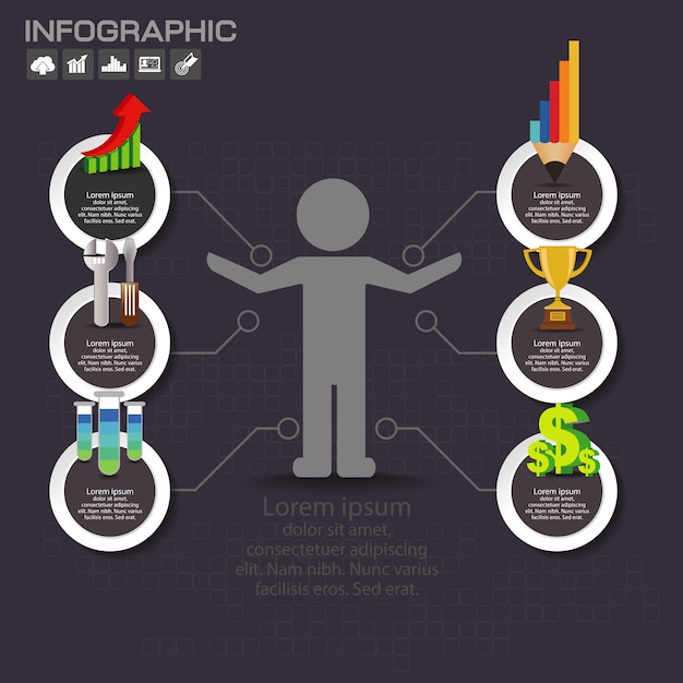 Vector infografía