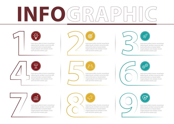 Vector infografías cuenta atrás