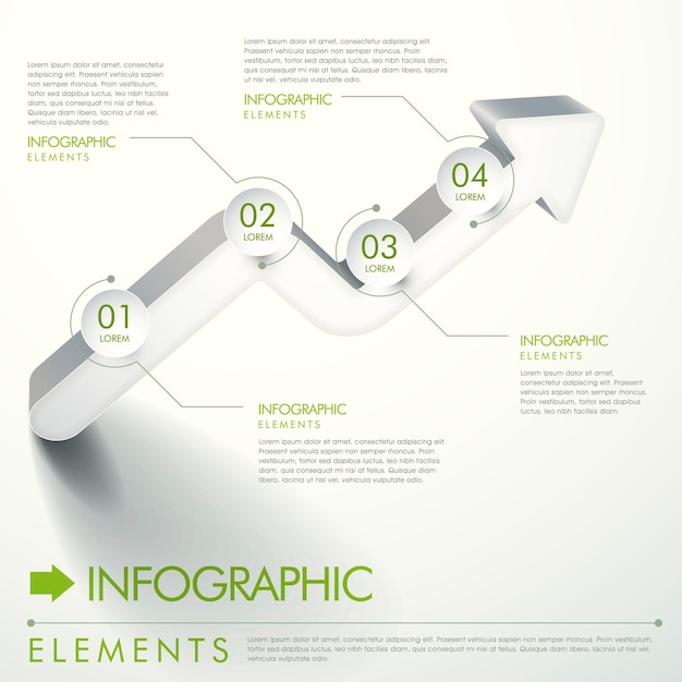 Infografías de diagramas de flujo abstractos