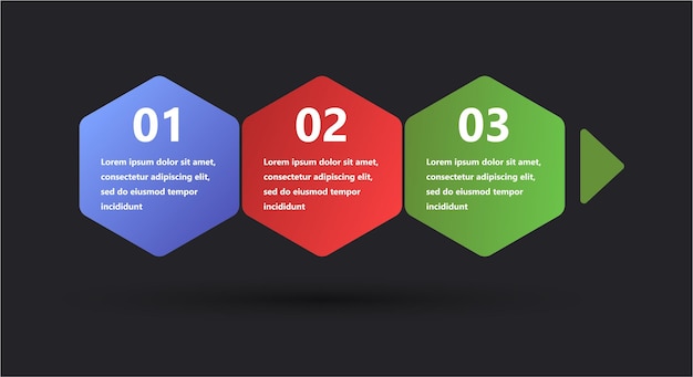 Infografías modernas y creativas hechas en forma de plantilla vectorial Se utilizan colores brillantes y elementos de diseño abstractos Para su uso en presentaciones, diseño web e informes