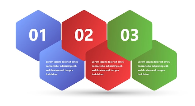 Infografías modernas y creativas hechas en forma de plantilla vectorial Se utilizan colores brillantes y elementos de diseño abstractos Para su uso en presentaciones, diseño web e informes