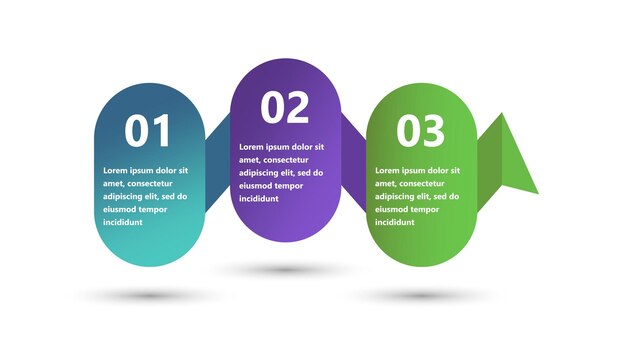 Infografías modernas y creativas hechas en forma de plantilla vectorial Se utilizan colores brillantes y elementos de diseño abstractos Para su uso en presentaciones, diseño web e informes
