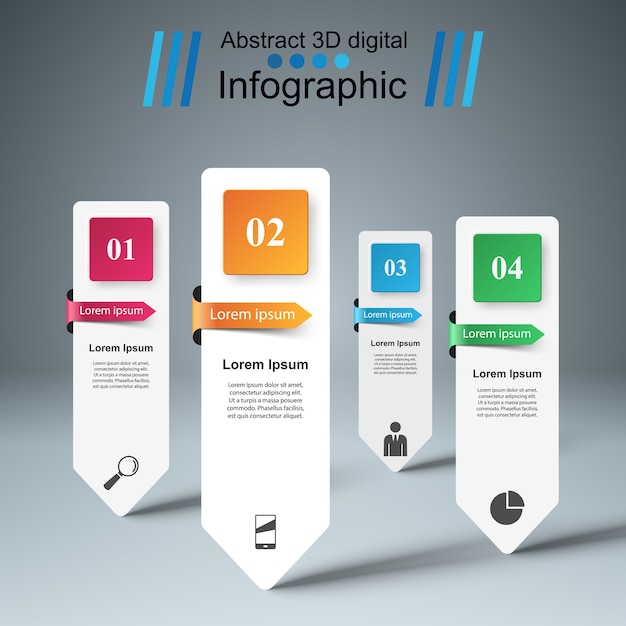 Infografías de negocios.