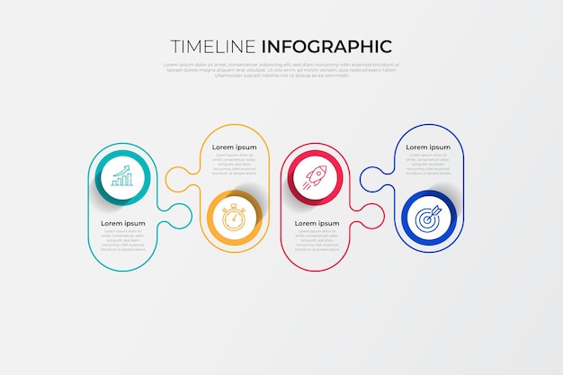 Infografías de pasos modernos
