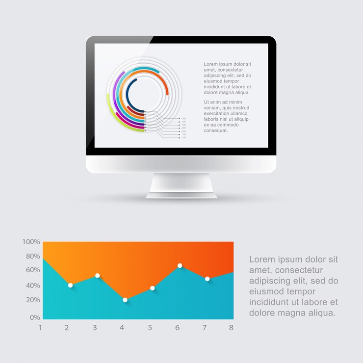 Vector infografías para presentaciones