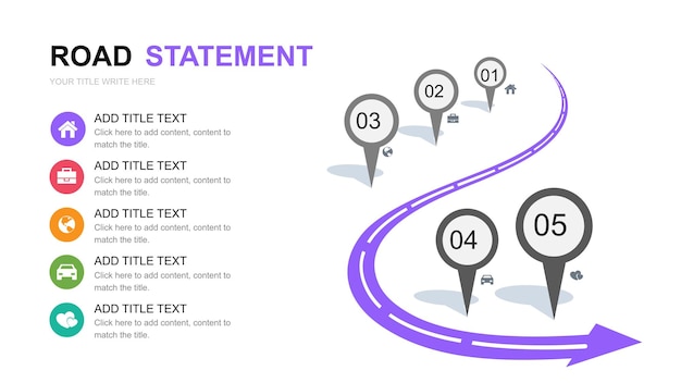 Infográfico de la declaración de la carretera