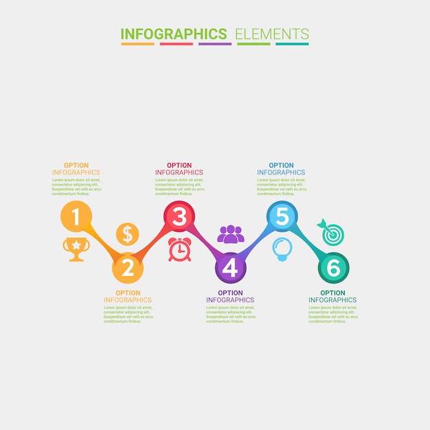 Infográfico de diagrama circular realista
