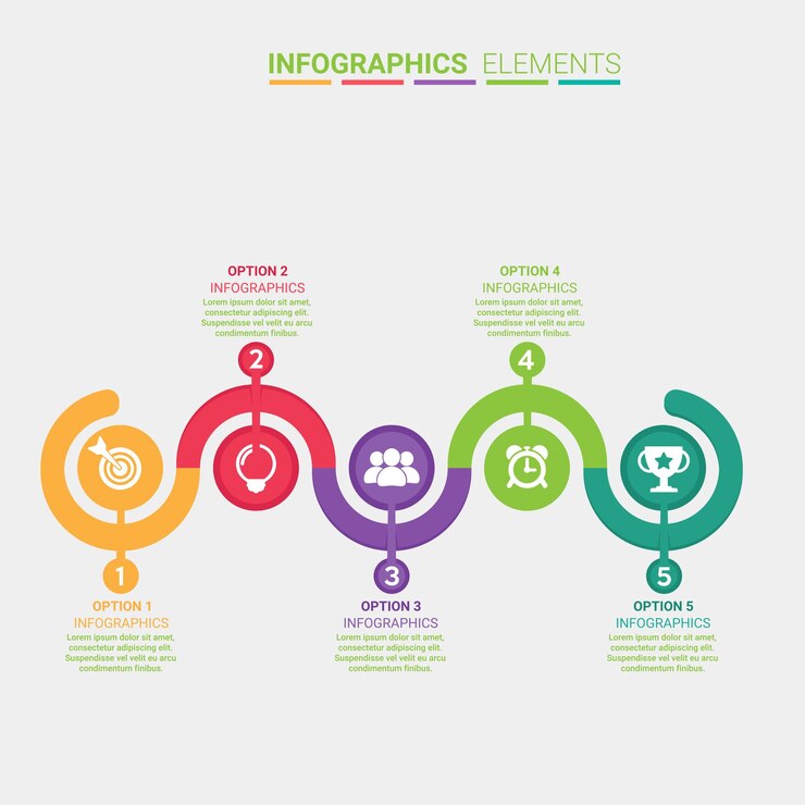 Infográfico moderno y colorido Paso 2