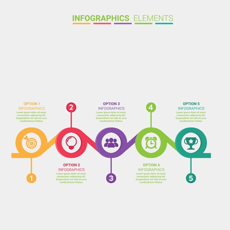 Infográfico moderno y colorido Paso 6