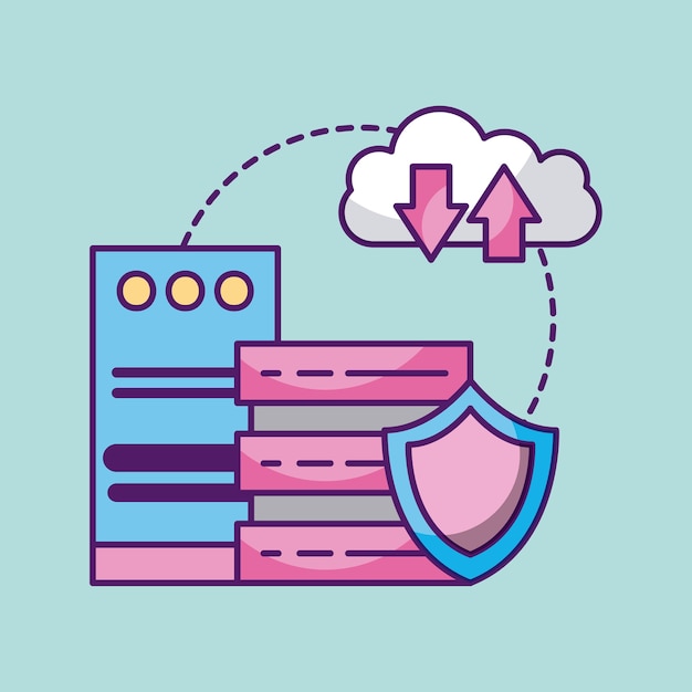 Información de descarga y carga de seguridad del centro de datos de la computadora de computación en la nube