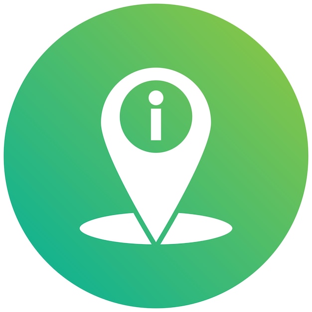 Información de ubicación Ilustración del diseño del icono vectorial