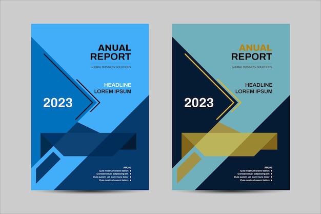 Informe anual de diseño de portada, folletos de plantilla vectorial, volantes, presentaciones, folleto, revista a4