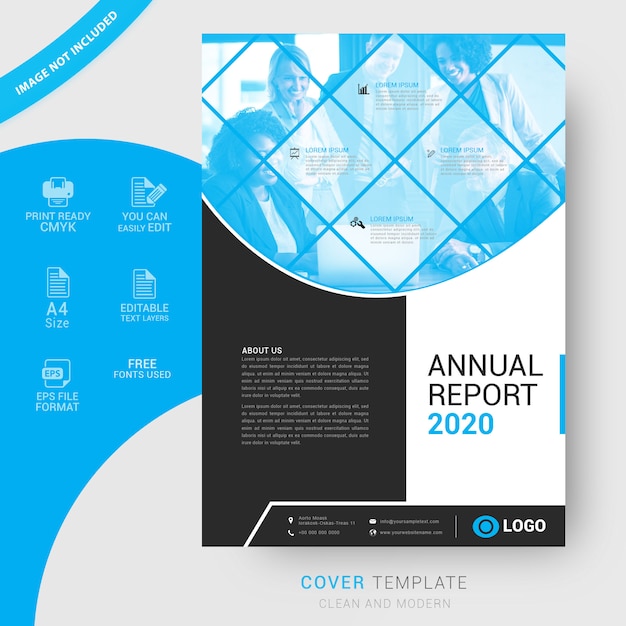Informe anual de diseño de portada.