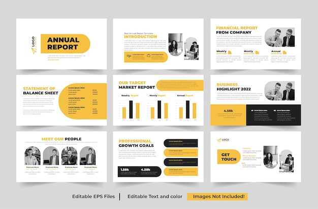 Informe Anual Plantilla PowerPoint