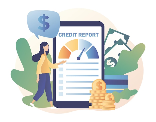 Informe crediticio en línea Calificación crediticia en la aplicación Pequeñas analistas control de riesgo crediticio Crédito personal
