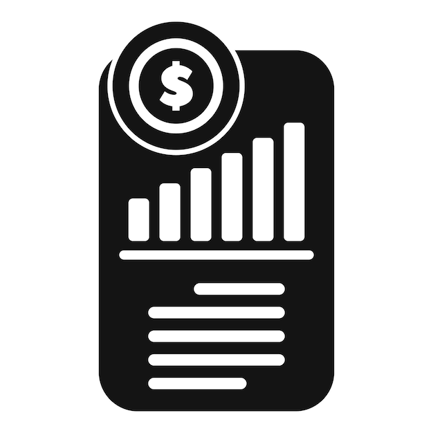 Informe financiero que muestra el aumento de las ganancias monetarias con gráfico de barras