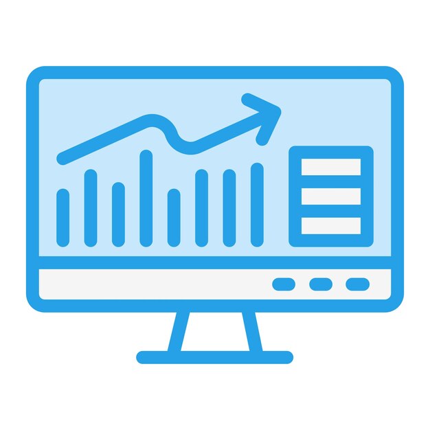 Informe de ventas Ilustración del diseño del icono vectorial