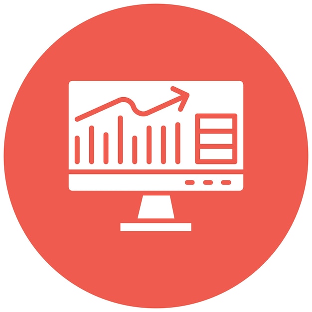 Informe de ventas Ilustración del diseño del icono vectorial