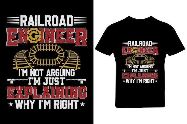 Ingeniero de ferrocarril no estoy discutiendo Conductor de tren Diseño de camiseta