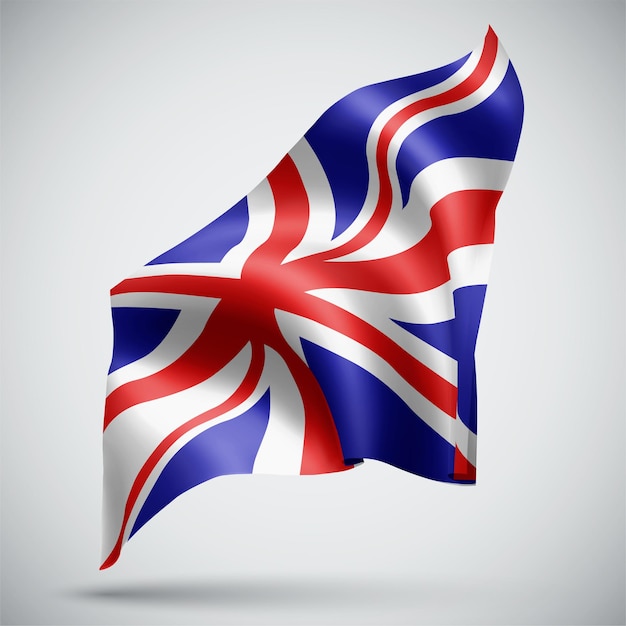 Inglaterra, bandera 3d aislado sobre fondo blanco.