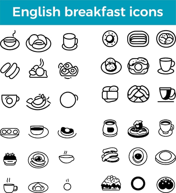 Inglés té de desayuno icono tradicional bebida elaborada con sabor robusto vector bebida de la mañana