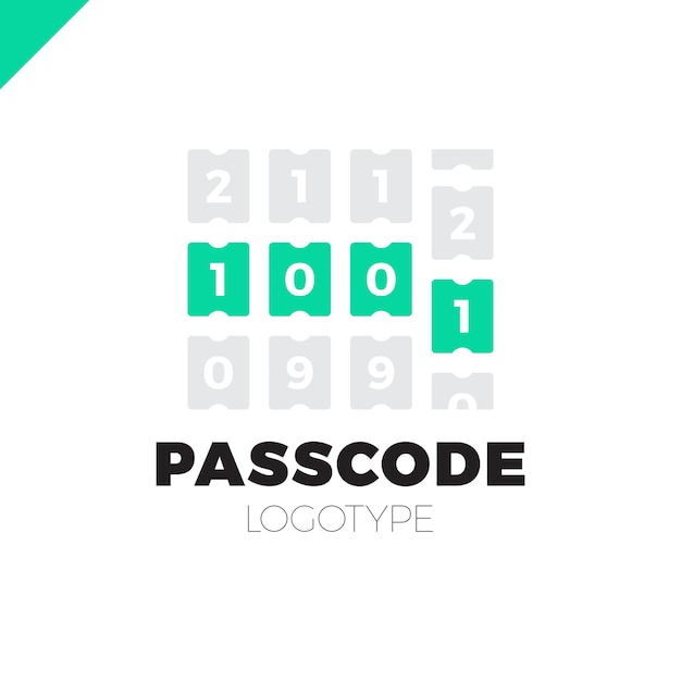 Vector ingrese el código pin o el ícono de contraseña. logotipo del número de seguridad