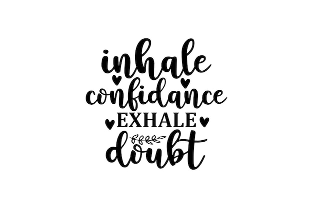 Inhalación Confianza Exhalación Duda archivo vectorial