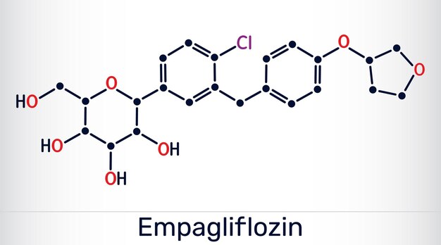 Inhibidor de la molécula de empagliflozina SGLT2 utilizado para el tratamiento de la diabetes tipo 2 y la reducción de la glucosa en la sangre