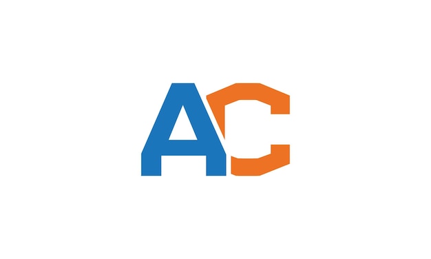 Inial Moderno AC Último Logo Modelo vector Abstracto Monograma Símbolo Ilustración del vencedor