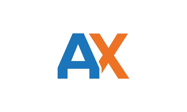 Inial Moderno AX Último Logo Modelo vectorial Abstracto Monograma Símbolo Ilustración del vencedor