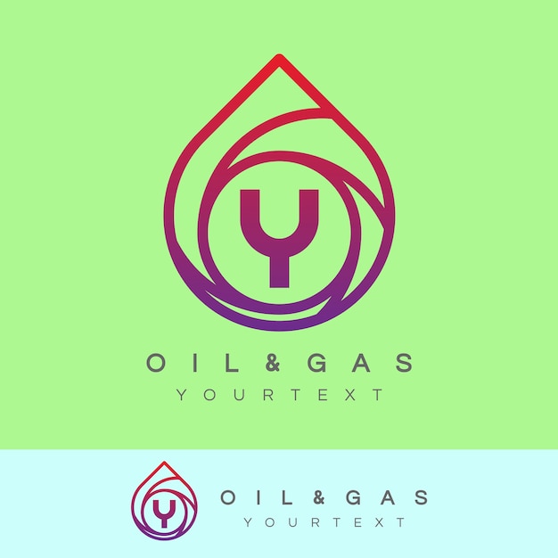 inicial de aceite y gas Letra A Diseño de logotipo