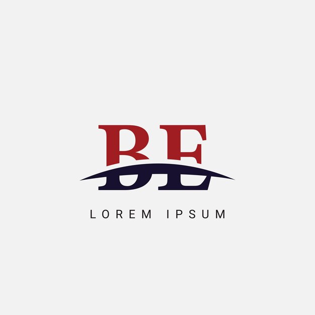 Inicial B E BE Letra plantilla vectorial de diseño de logotipo Símbolo gráfico para la identidad empresarial corporativa