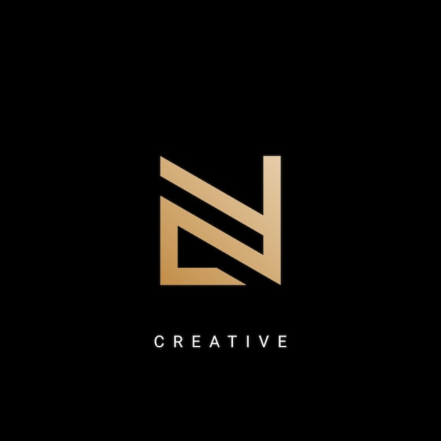 Inicial creativa mínima basada en el logotipo de AN y NA Letra AN NA creativa elegante