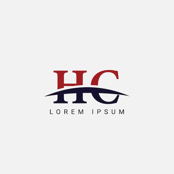 Vector inicial h c hc letra plantilla vectorial de diseño de logotipo símbolo gráfico para la identidad empresarial corporativa