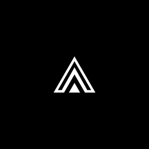 Inicial letra A Diseño del logotipo Monograma Vector Diseño minimalista