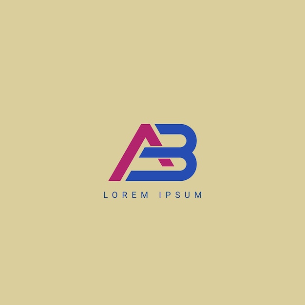 Inicial letra moderna AB AB o BA logotipo icono diseño de plantilla vector inicial basado en el logotipo del alfabeto