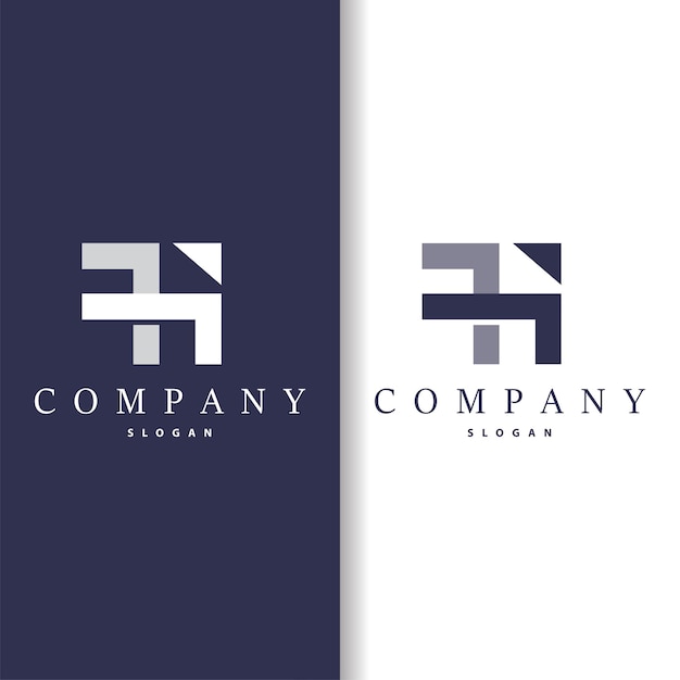 Inicial de la letra TH Logotipo Moderno y lujoso minimalista Template vectorial del logotipo HT