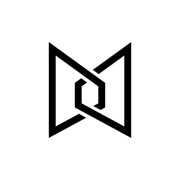 Inicial del logotipo de DD Diseño del icono Ilustración