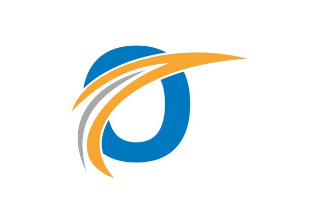 Inicial O Carta Alfabeto Diseño del logotipo en formato vectorial Logotipo para negocios e identidad de la compañía