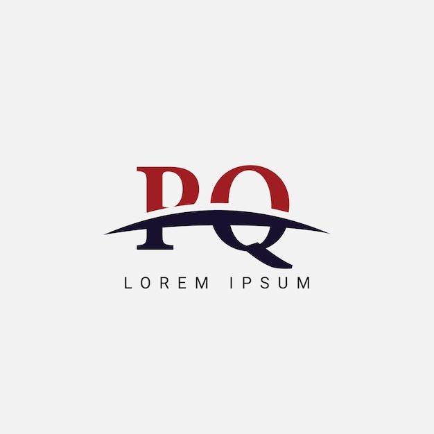 Inicial P Q PQ Carta plantilla vectorial de diseño de logotipo Símbolo gráfico para la identidad empresarial corporativa