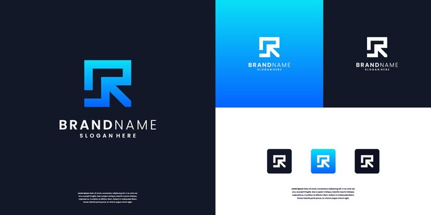 Inicial R y S monograma moderno y elegante inspiración para el diseño del logotipo