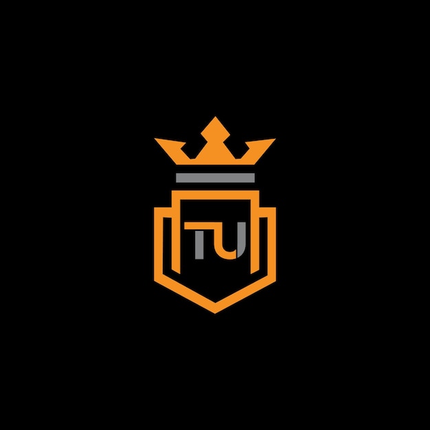 Inicial TU LOGO modelo de logotipo de lujo real KING Vector
